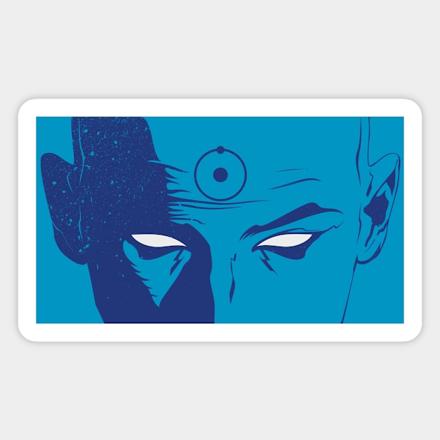 Doctor Manhattan Eyes Magnet by VanHand